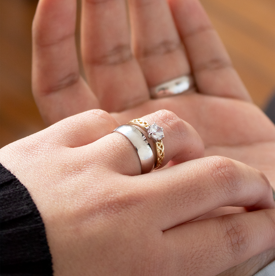 Argolla de Matrimonio 6 mm Blanco